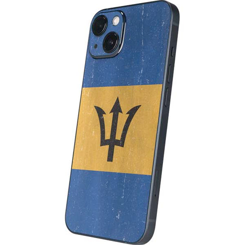 Barbados Flag Distressed iPhone 15 Skin